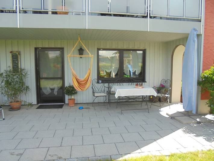 Ferienwohnung für 3 Personen, mit Balkon und Balkon/Terrasse sowie Garten und Sauna