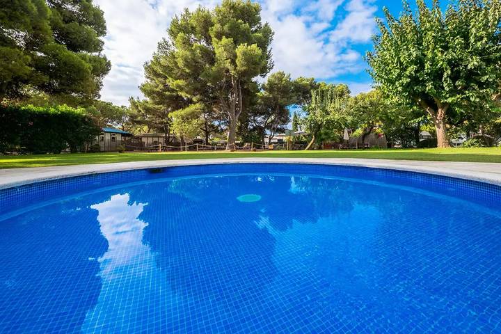 Mobil-home | Premium | 2 Hab. | 4 pers. | Lounge Terraza | A/C in Sitges, Garraf