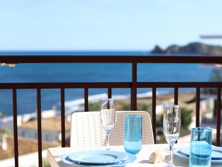 Vakantieappartement voor 4 personen, with Balkon and Terras as well as Tuin and Kinderzwembad in Jávea