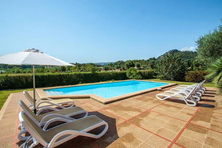Villa 'Hostalet' with Mountain View, Wi-Fi and Air Conditioning in Pollença, North Majorca
