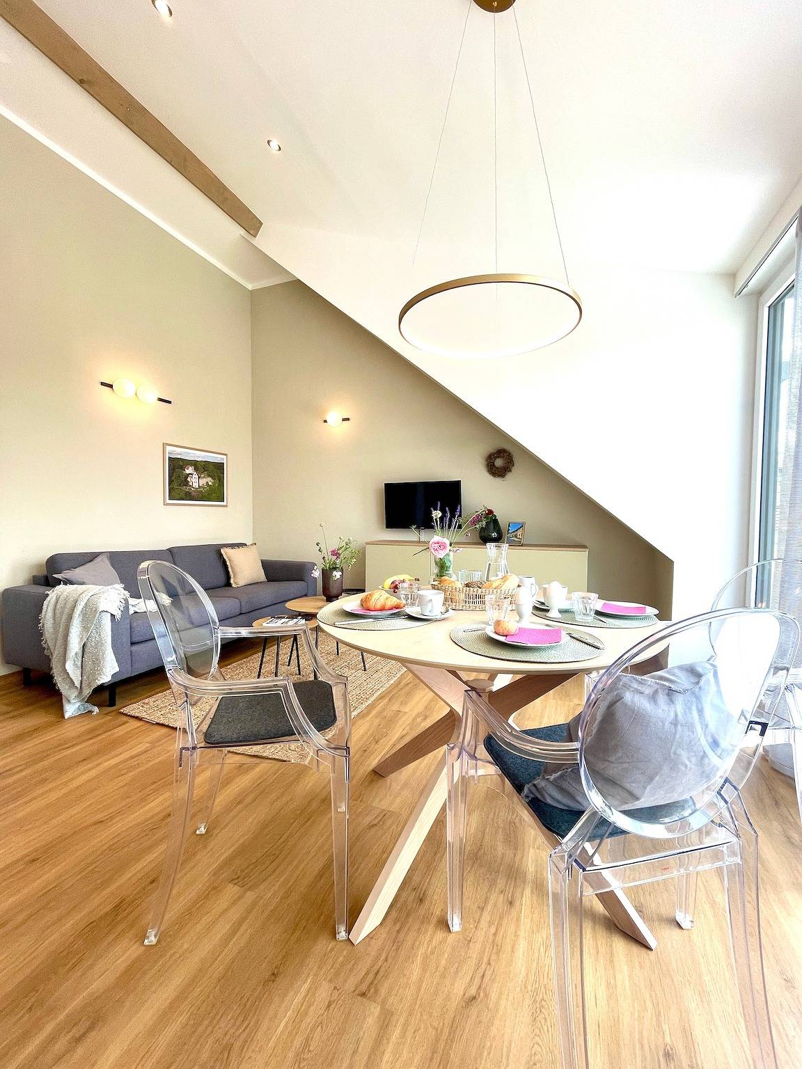 Apartamento entero, Apartamento 'Fernblick' con terraza privada y Wi-Fi in Königsberg in Bayern, Distrito de Haßberge