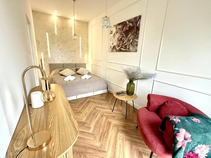 Apartament wakacyjny dla 4 osób, z widok i taras w Pisz