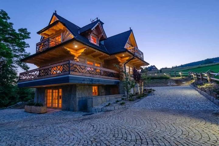 Domek letniskowy dla 12 osób, z sauna i widok oraz taras w Kościelisko