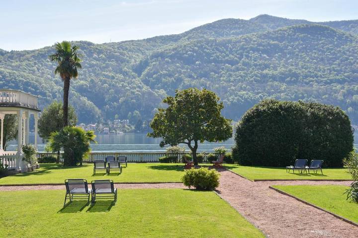 Ferienwohnung für 4 Personen, mit Garten und Seeblick sowie Pool und Ausblick in Luganer See (Lombardei) - 2