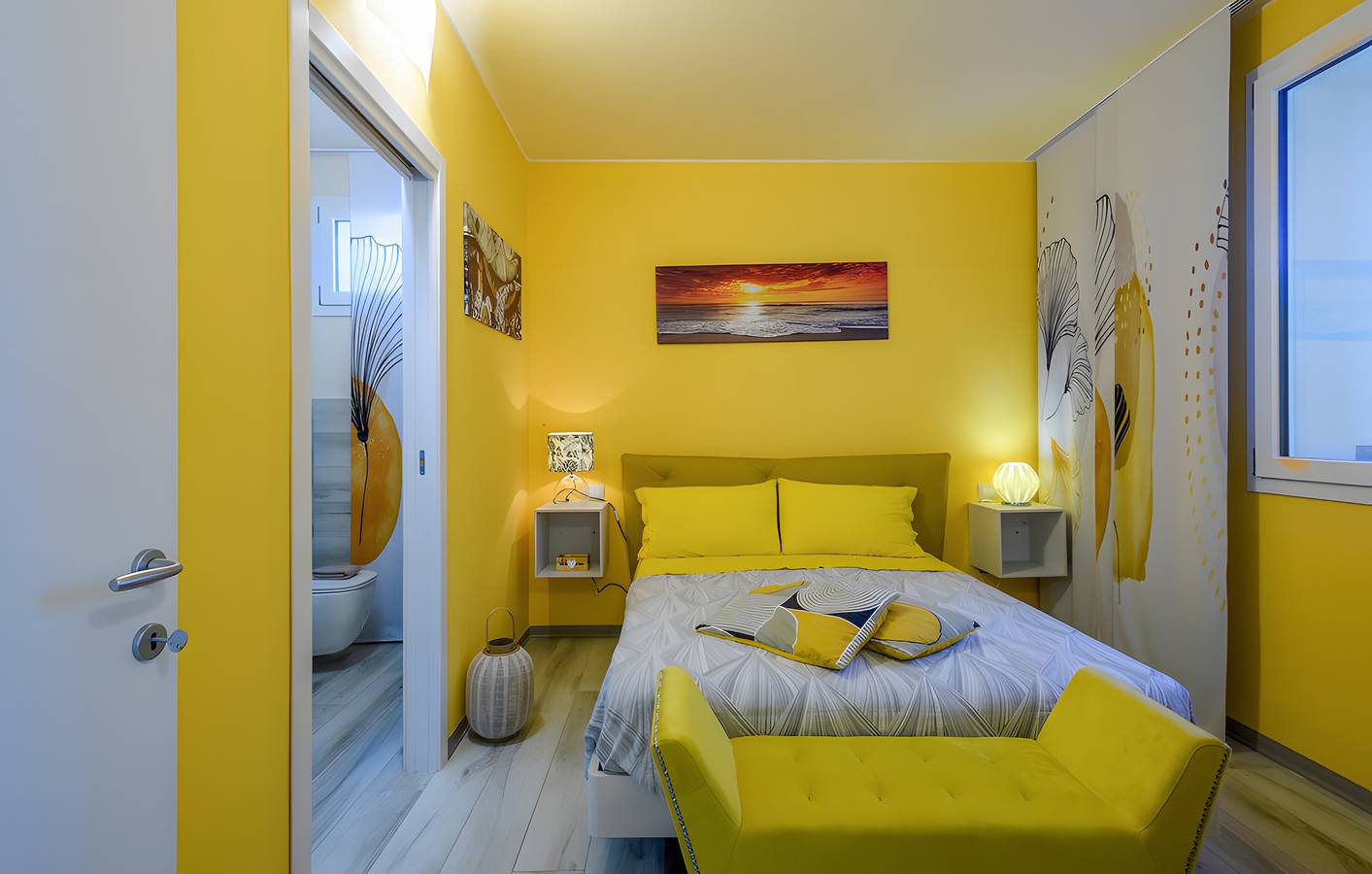 Vakantiehuis 'Chalet Al Mare' met privé zwembad, privé tuin en airconditioning in Valle del Metauro