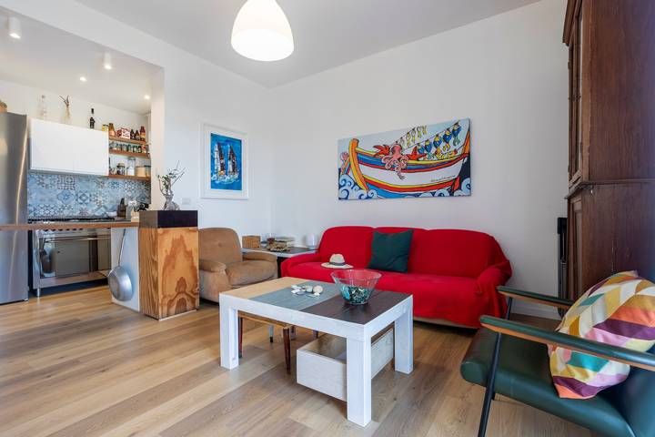 Hel lägenhet, Holiday Apartment "The View Of The Sea" near Beach with 2 Balconies & Wi-Fi in Capaci, Palermo provins