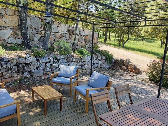 Camping Domaine De La Cigaliere - Mobilheim 4 personen - Premium Wohnbereich **** in Le Cannet-des-Maures, Draguignan Region