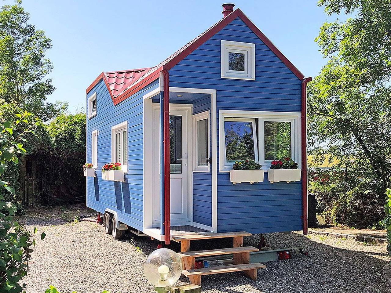 Ein echtes Minihaus auf Rädern - perfekt für Urlaub und Probewohnen in Satow, Mecklenburgische Ostseeküste