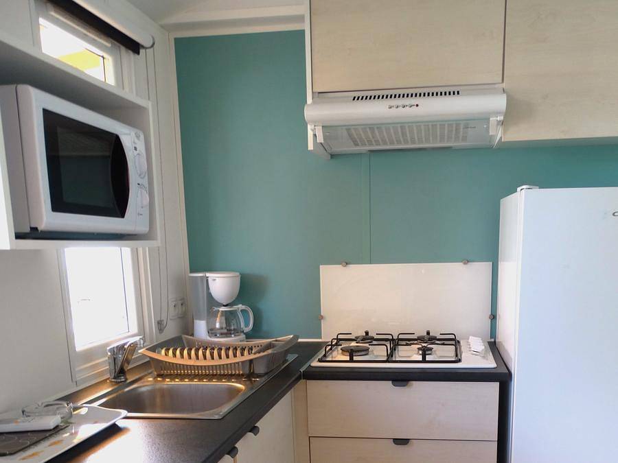 Camping Bleu Marine   - Mobilheim 4 personen - 2 Zimmer, 23m2 Kategorie 1 in Sérignan, Mittelmeerküste (Frankreich)