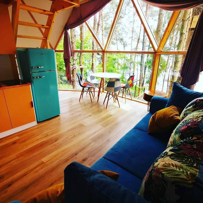 Ferienwohnung für 4 Personen, mit Garten und Seeblick sowie Sauna und Ausblick, mit Haustier - 1