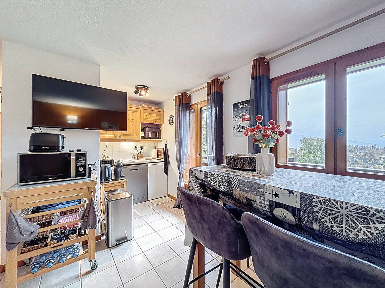 Ganze Wohnung, Charmante 2-Zimmer-Wohnung nahe Skipisten in Combloux in Combloux, Pays du Mont-Blanc