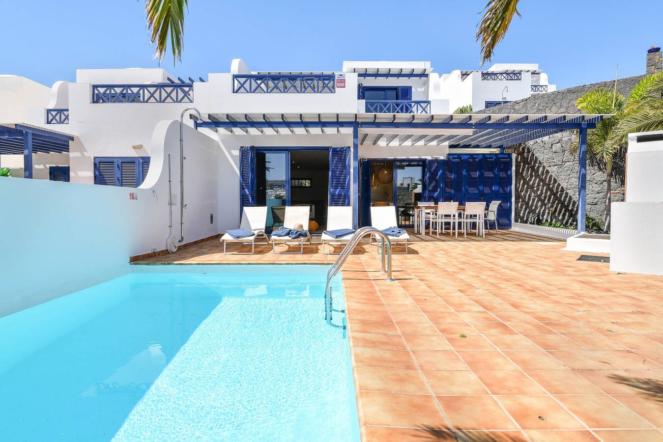 Villa „Coloradas Beach“ nahe dem Strand mit Meerblick und Pool in Playa Blanca, Yaiza