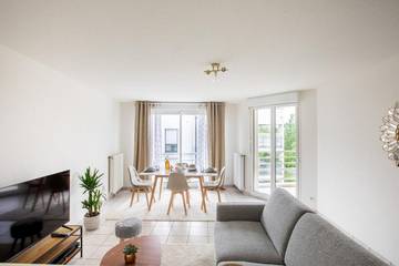 Gîte pour 3 personnes, avec vue et balcon à Huningue