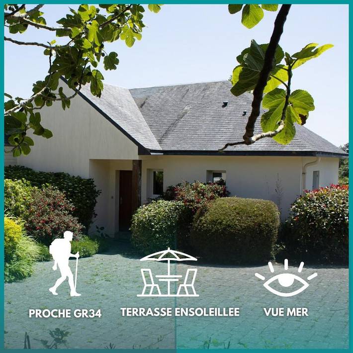 Maison de vacances pour 6 personnes, avec Terrasse ainsi que Jardin et Vue