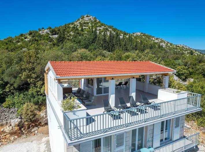 Villa für 8 Personen mit Balkon in Rogotin, Dubrovnik-Neretva