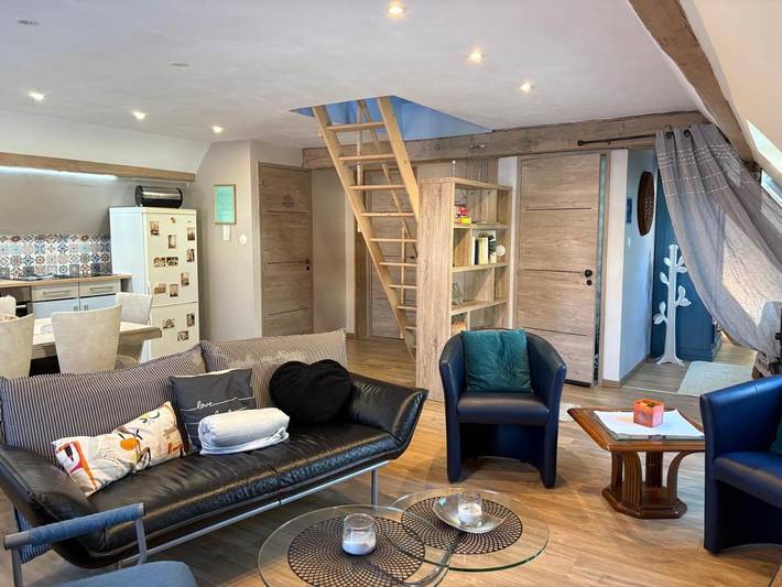 Appartement de vacances pour 5 personnes, avec terrasse et vue, animaux acceptés