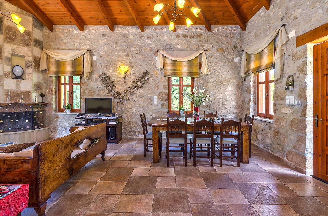 Villa for 8 people with garden in Asteri, Rethymno region