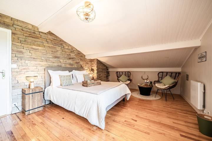 Chambre d’hôte pour 2 personnes, avec Balcon et Jardin