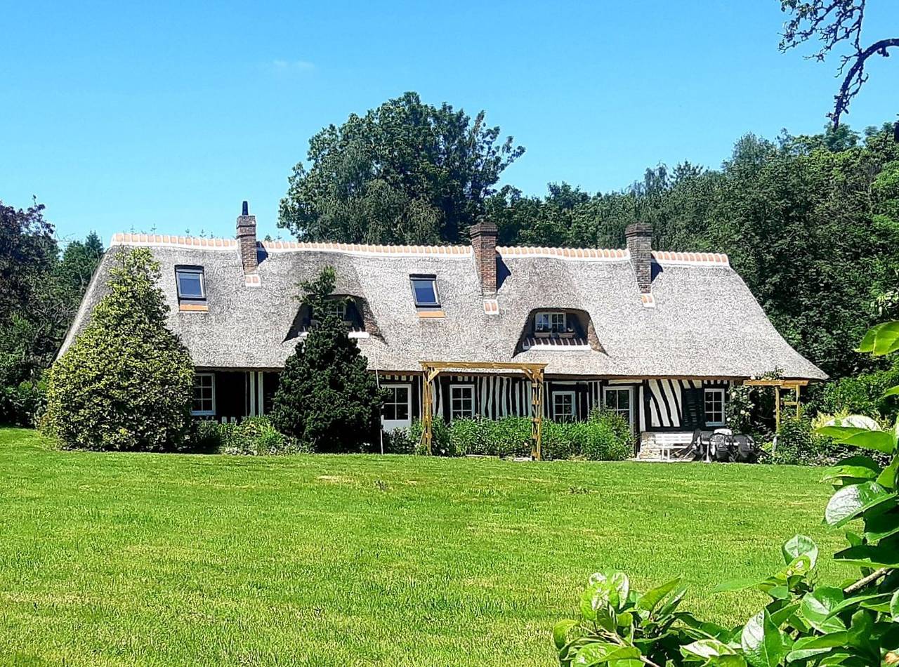 Chambres d'hôtes "Le clos des chaumes", proche Honfleur - Chambre 2 "la chaumière" in Boulleville, Région de Bernay