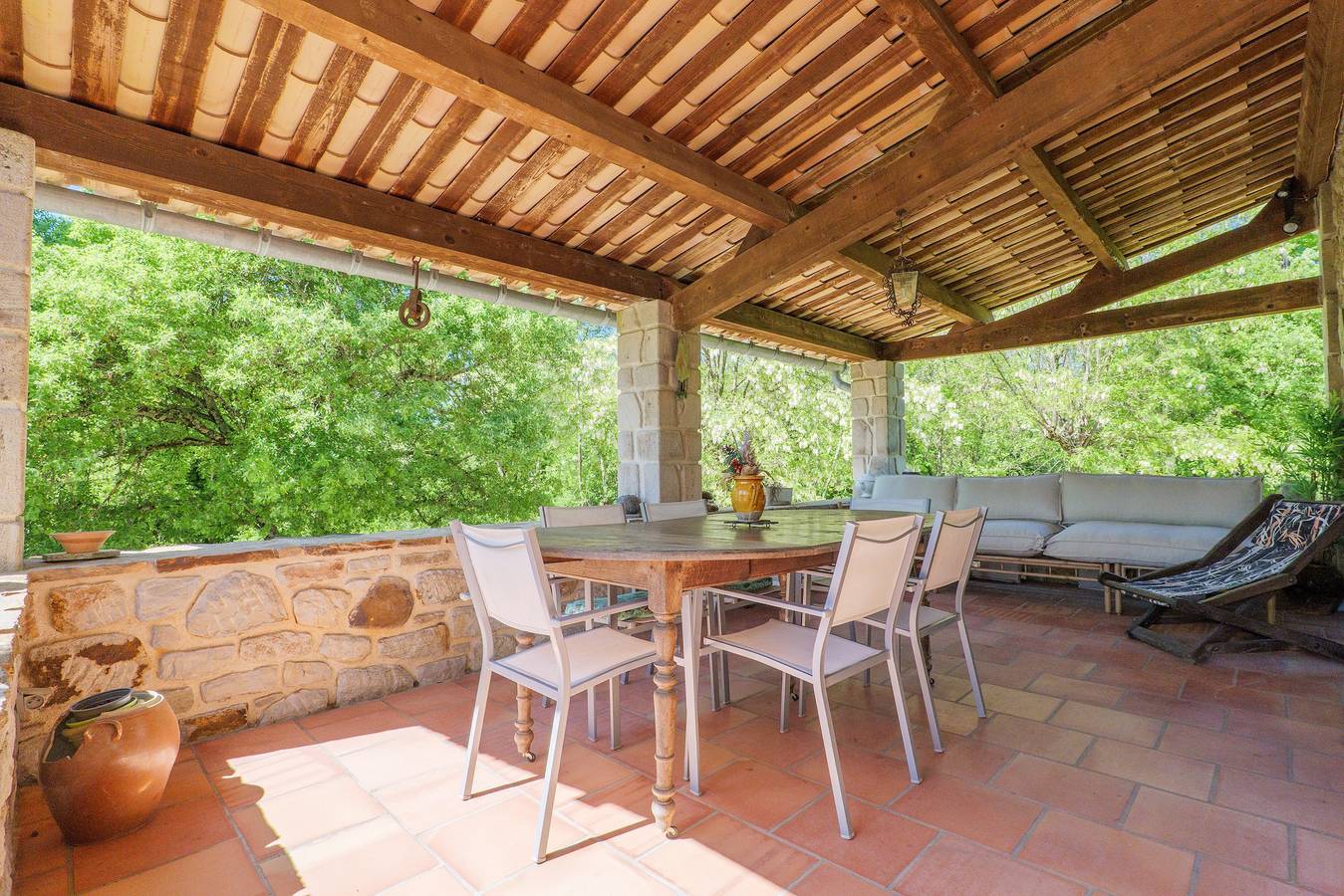 Le Mas Des Mûriers en Cévennes: vistas a la montaña, terraza y Wi-Fi in Gagnières, Cevenas