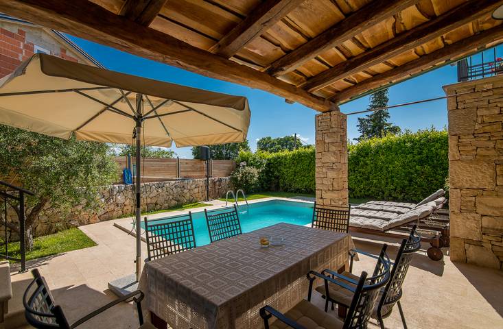 Villa mit pool für 6 Personen, mit Pool und Balkon auf Krk - 3