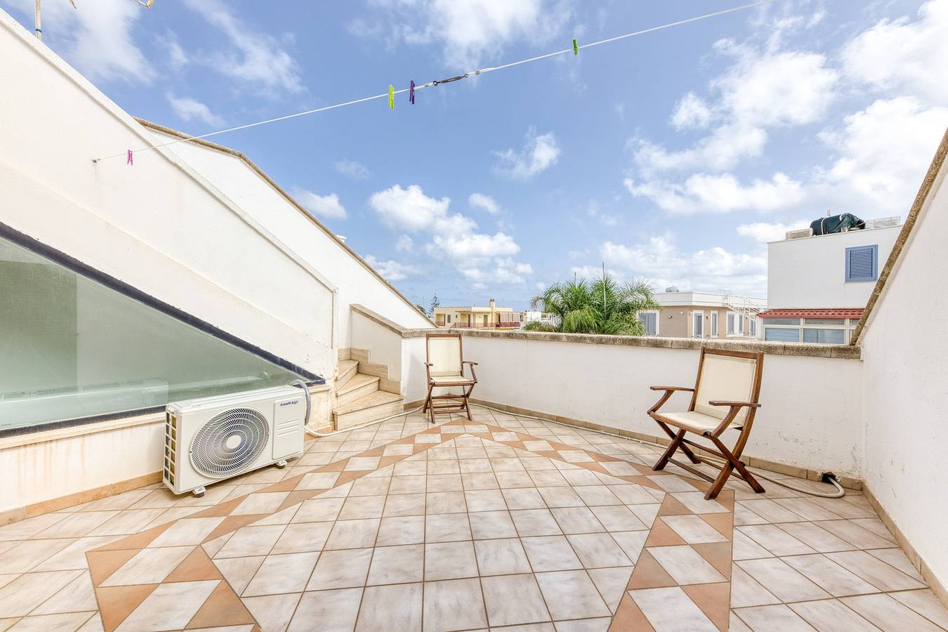 Appartement entier, Appartement 'Baia Delle Sirene Le' avec terrasse privée et climatisation in Leuca, Castrignano del Capo