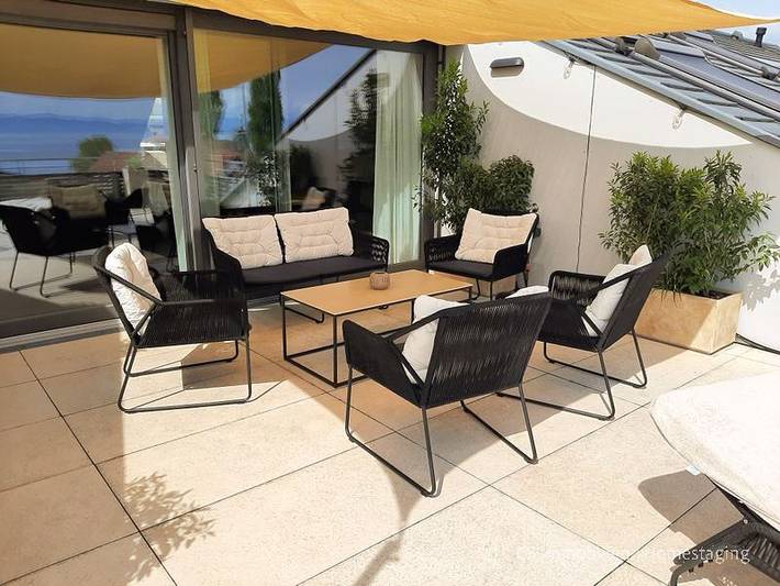 Ferienwohnung für 2 Personen, mit Terrasse und Garten sowie Seeblick in Immenstaad