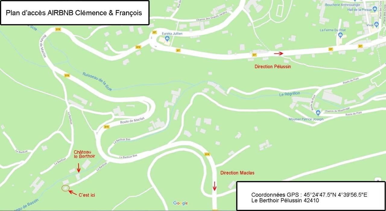 Appartement entier, One-Bedroom Apartment in Pélussin, Parc Naturel Régional du Pilat