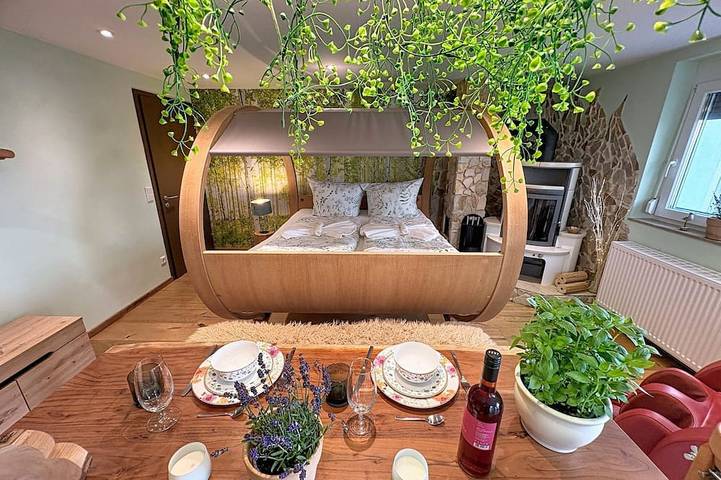 Ferienwohnung für 2 Personen, mit Terrasse und Garten sowie Sauna in Löffingen