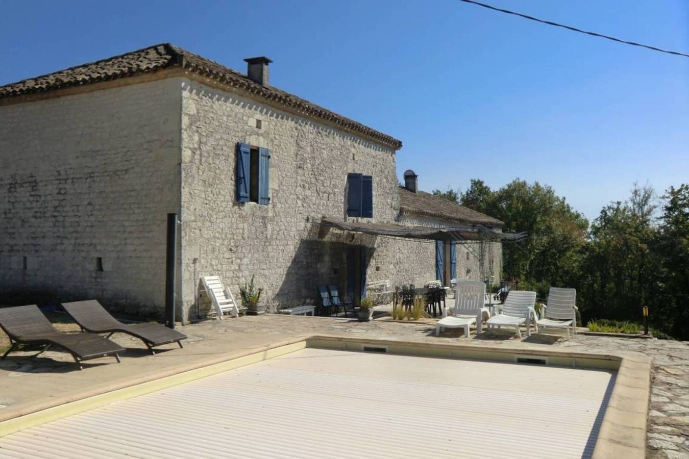 La Boissière – Havre de Paix en Pierre Blanche avec Piscine et Climatisation in Fauroux, Quercy