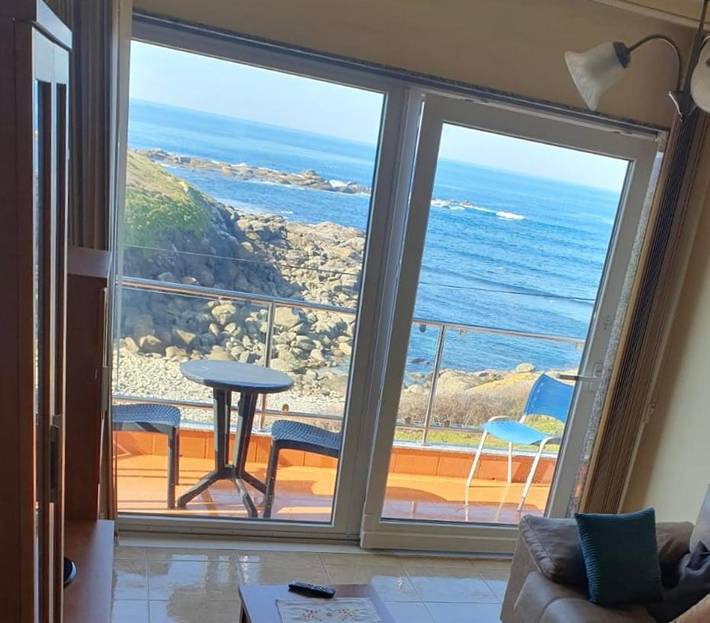 Apartamento para 7 personas, con vistas y jardín en Muxía