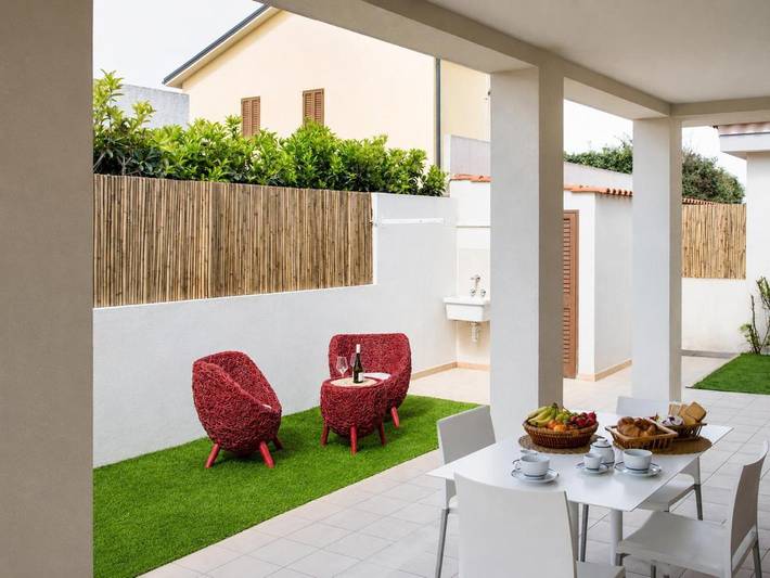 Appartement de vacances pour 5 personnes, avec Balcon et Terrasse ainsi que Jardin et Vue