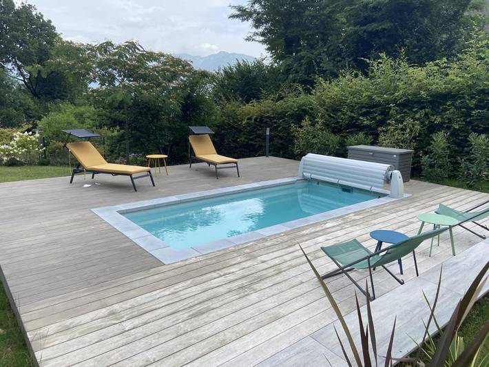 Villa pour 8 personnes, avec piscine et terrasse ainsi que vue sur le lac et jardin sur le Lac d'Annecy - 4