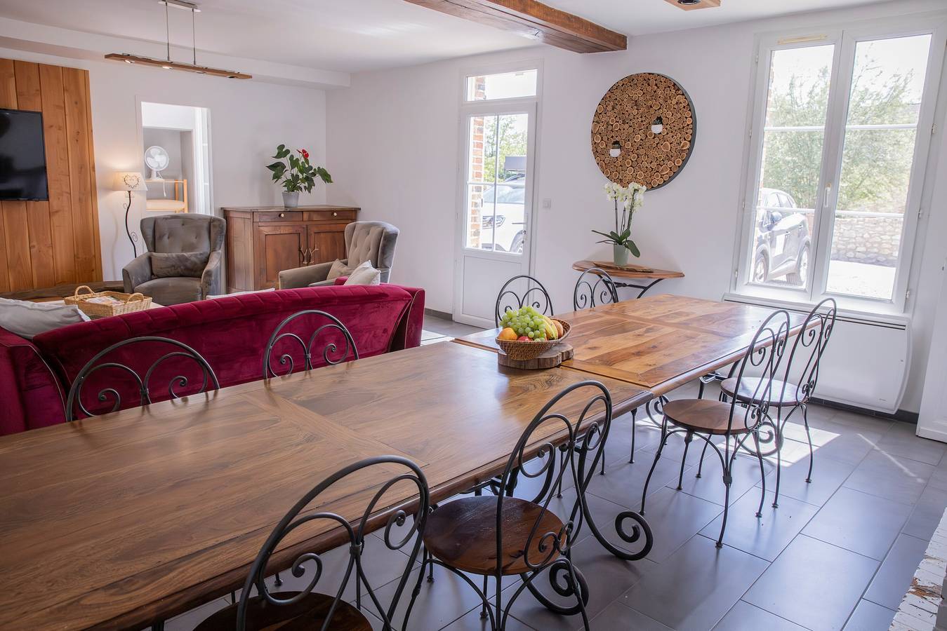 Parenthèse Sologne - La Longère 14p : terrasse privée, jardin et Wi-Fi à Neuvy in Sologne