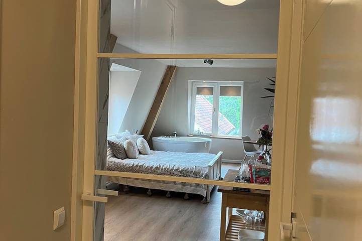 Ganze Wohnung, Wellness-Loft: sauna, jacuzzi&  cinema. Centrally located near the station in Bodegraven, Groene Hart