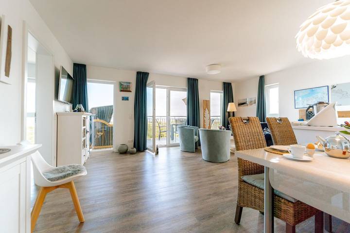 Ferienwohnung für 4 Personen, mit Ausblick und Sauna sowie Balkon in Schillig - 3