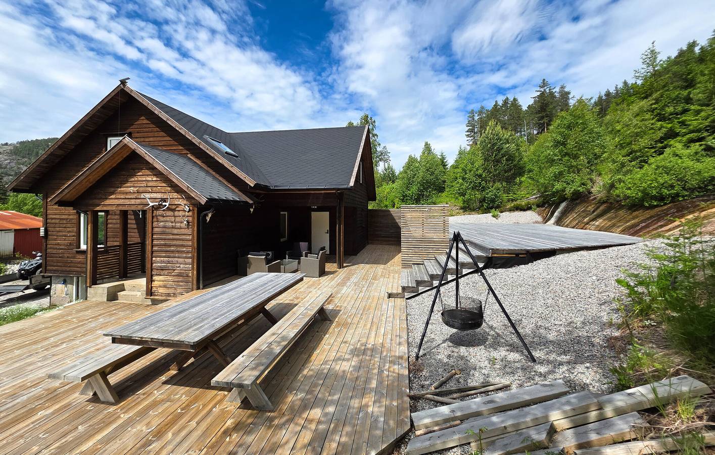 Ferienhaus für 11 Personen mit Ausblick in Nissedal