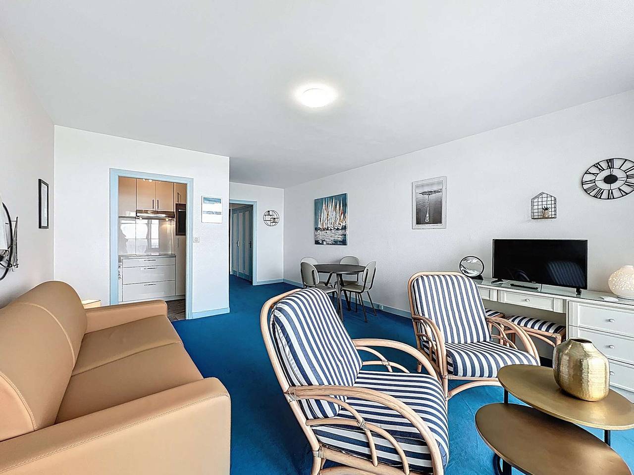 Studio entier, Quiberon - Studio 38m² avec Balcon face mer et Parking in Quiberon, Côte des Mégalithes