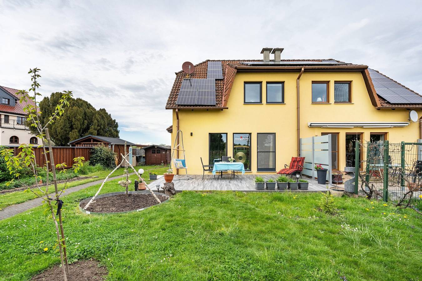 Ganze Wohnung, Ferienwohnung 'Fewo Energiepunkt Am Planitzwald' mit privater Terrasse, privatem Garten und Wi-Fi in Bennewitz, Leipzig und Umgebung