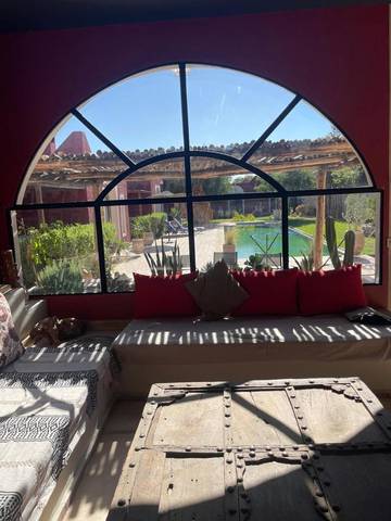 Maison d’hôte pour 3 personnes, avec bassin pour enfant et jardin ainsi que vue et piscine dans Ghazoua