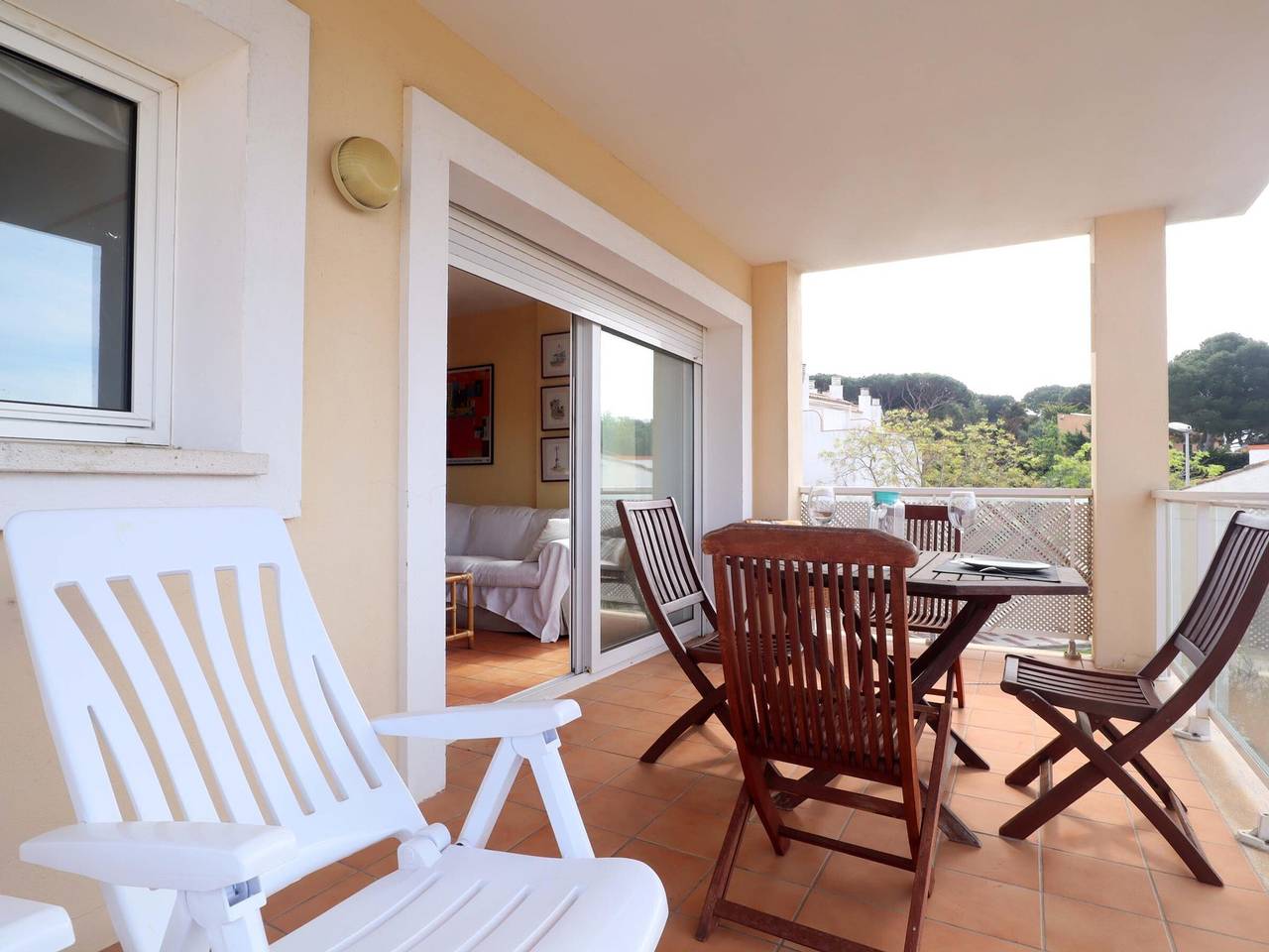 Ganze Wohnung, Apartment in S'Agaró für 6 Personen mit Pool und Parkplatz in S'Agaró, Platja d'Aro