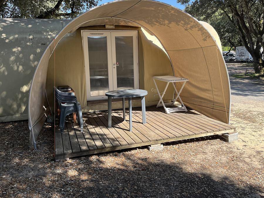 Camping Les Flots-Atlantique Village 2  - Bungalow de lona 4 personas - Coco Dulce - 16m² de espacio habitable in Saint-Pierre-d'Oléron, Côte de Beauté