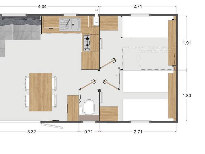 Camping pour 6 personnes, avec bassin pour enfant en Ille-et-Vilaine - 4