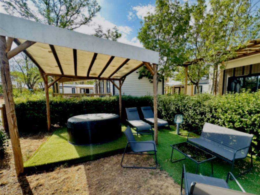 Camping Paradis les Rives de l'Hérault - Mobilheim 2 personen - Mh Premium Paradies Studio 2p in Gignac, Lodève und Umgebung