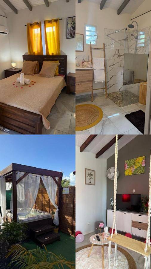 Villa pour 3 personnes, avec jardin ainsi que balcon et jacuzzi