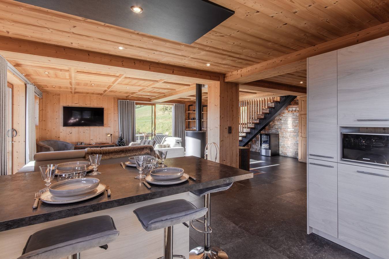 Chalet Mont Blanc - Départ ski -Vue exceptionnelle in Cordon, Pays du Mont-Blanc