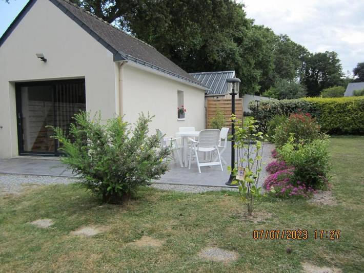 Location de vacances pour 4 personnes, avec Terrasse ainsi que Jardin et Vue à Assérac