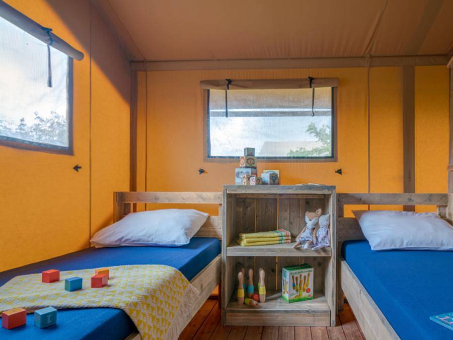 Camping Village La Guyonniere - Safarizelt 6 personen - Woody lodge 3Zimmer ohne Sanitäranlagen in Saint-Julien-des-Landes, Loire-Tal