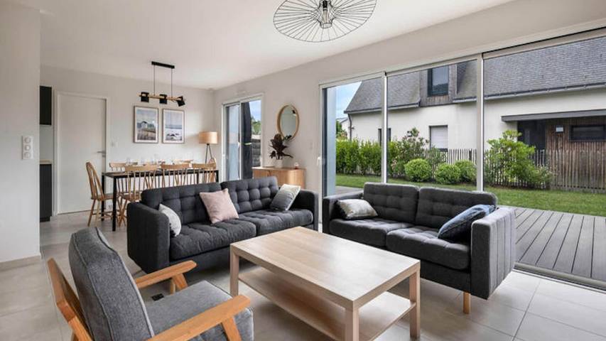 Appartement de vacances pour 8 personnes, avec jardin