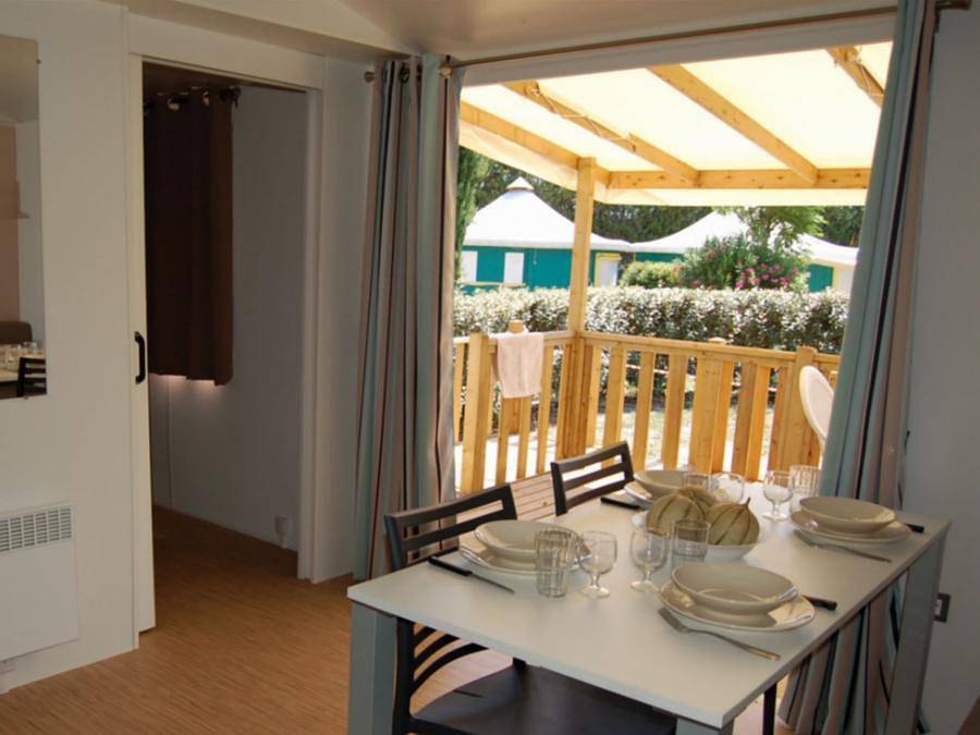 Camping Intercommunal de la Durance - Mobilheim 4 personen - Optimeo Pmr klimatisiert in Cavaillon, Regionaler Naturpark Luberon